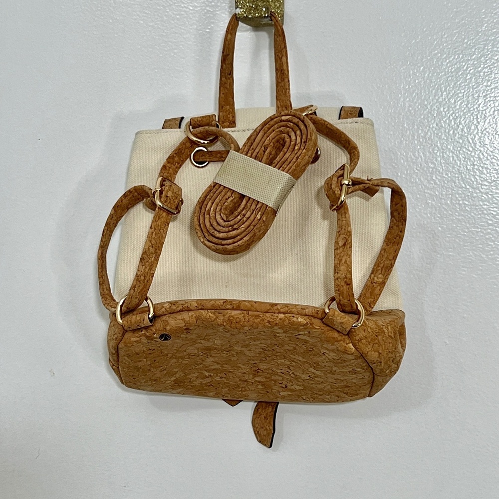 NEW Cork & Cotton Backpack in White - so cute!